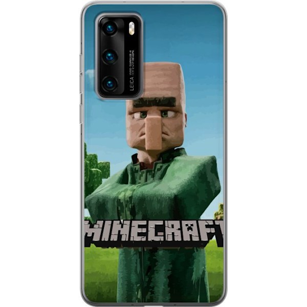 Huawei P40 Genomskinligt Skal A Minecraft Movie