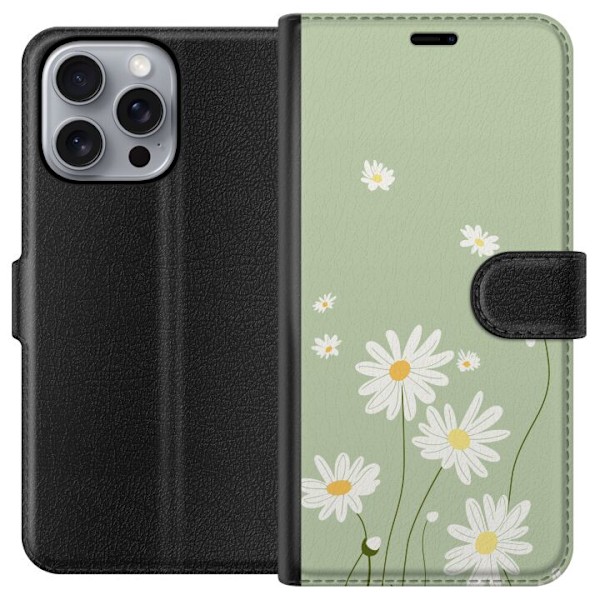 Apple iPhone 16 Pro Max Tegnebogsetui Præstekraver - blomstre
