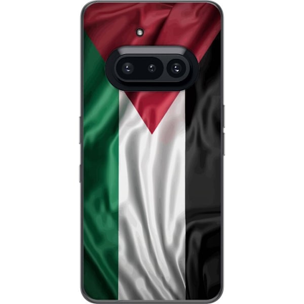 Nothing Phone (3a) Genomskinligt Skal Palestinaflaggan – ikoniskt frihetsmotiv i rött, svart, vitt och grönt