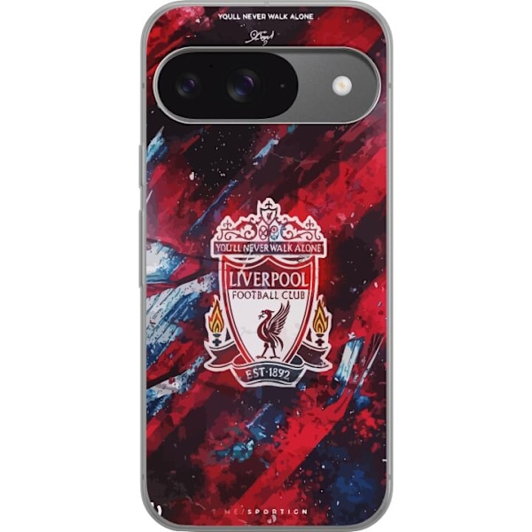 Google Pixel 9 Genomskinligt Skal Liverpool