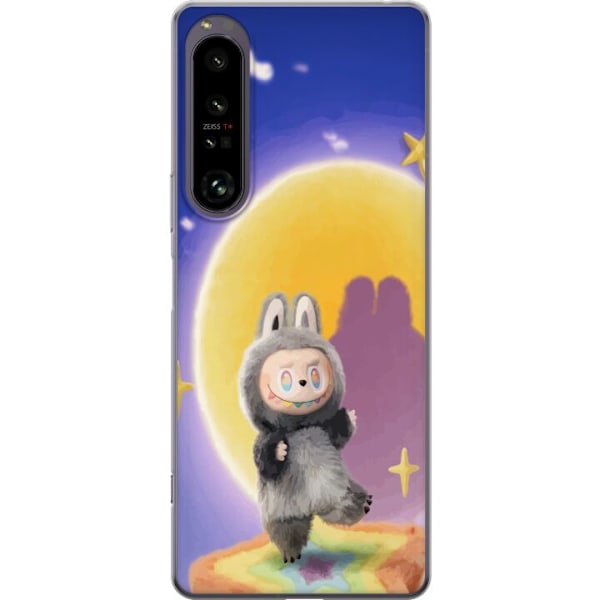 Sony Xperia 1 IV Läpinäkyvä kuori Labubu Neon Pop - Neonväri pop-taiteen hirviö