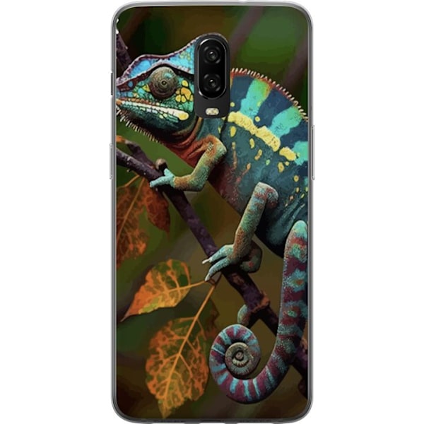 OnePlus 6T Gennemsigtig cover Edderkop Grafisk Streetwear Design Dyremønster Moderne Bylivsstil Populært Motiv Kreativ Kunst Trend