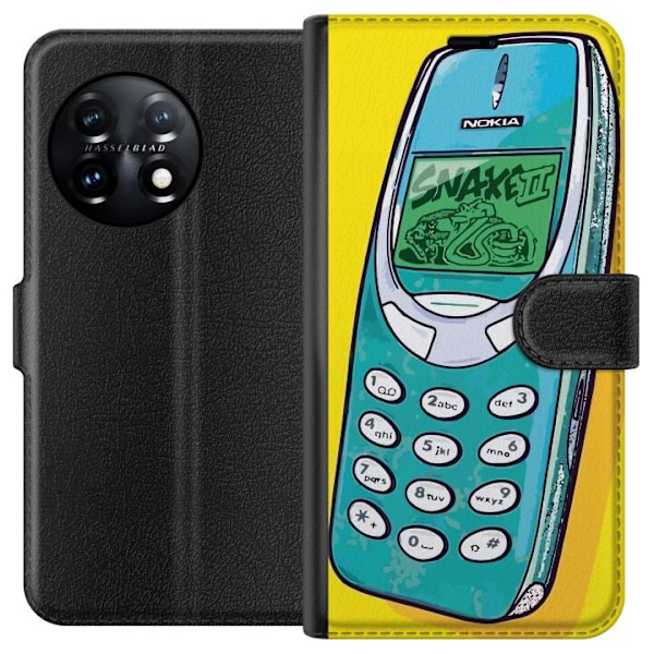 OnePlus 11 Lommeboketui Nokia 3310, Snake 2, behold sorteringe