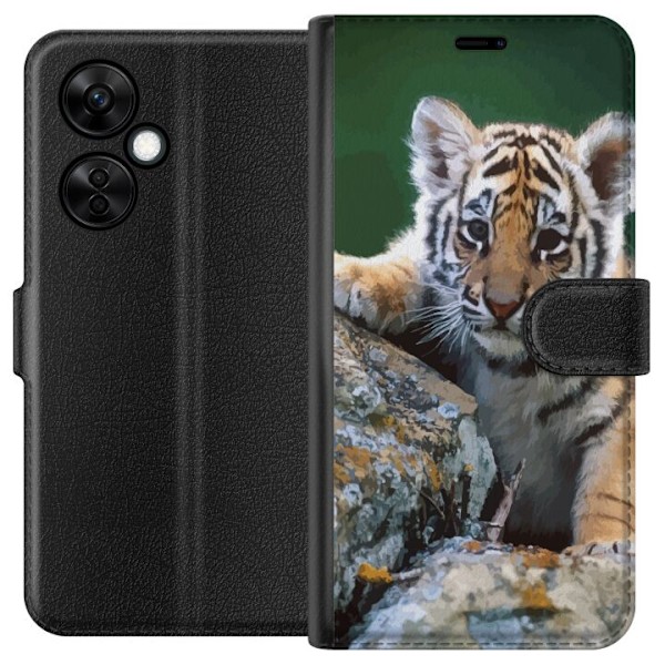 OnePlus Nord CE 3 Lite Tegnebogsetui Tiger