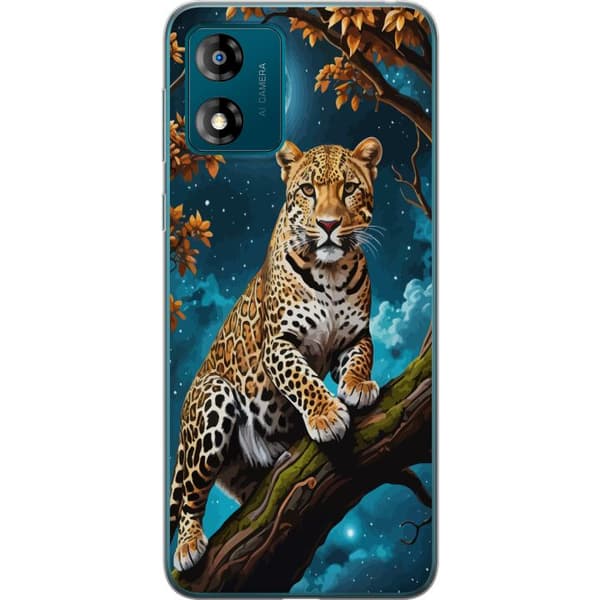 Kompatibelt Mobildeksel til Motorola Moto E13 Leopard