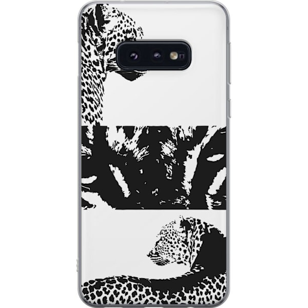 Samsung Galaxy S10e Läpinäkyvä kuori Leopard Faces