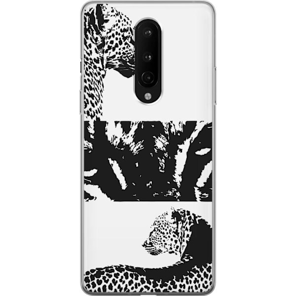OnePlus 8 Läpinäkyvä kuori Leopard Faces