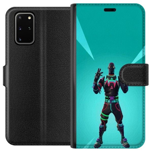 Samsung Galaxy S20+ Tegnebogsetui sort ridder fortnite