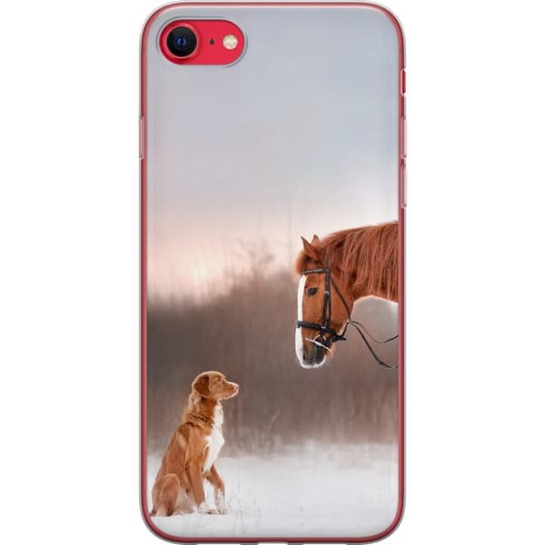 Kompatibelt Mobildeksel til Apple iPhone 8 Hest & Hund