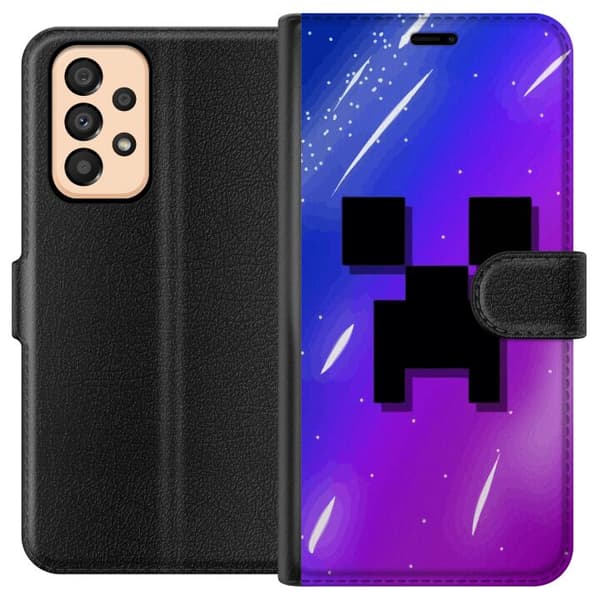 Kompatibelt Plånboksfodral till Samsung Galaxy A33 5G Minecraft