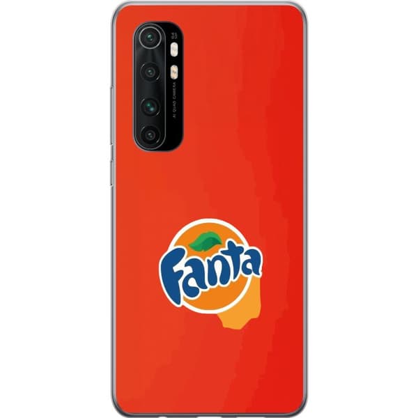 Kompatibelt Mobildeksel til Xiaomi Mi Note 10 Lite Minimalistisk appelsinbrus-inspirert design oransje