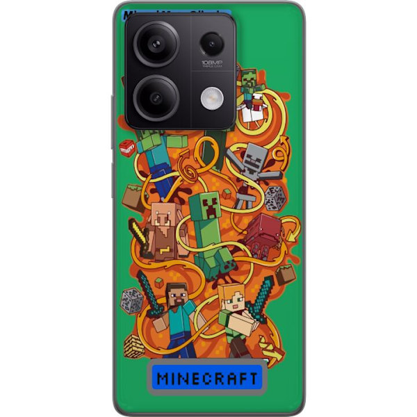 Xiaomi Redmi Note 13 Gennemsigtig cover Minecraft