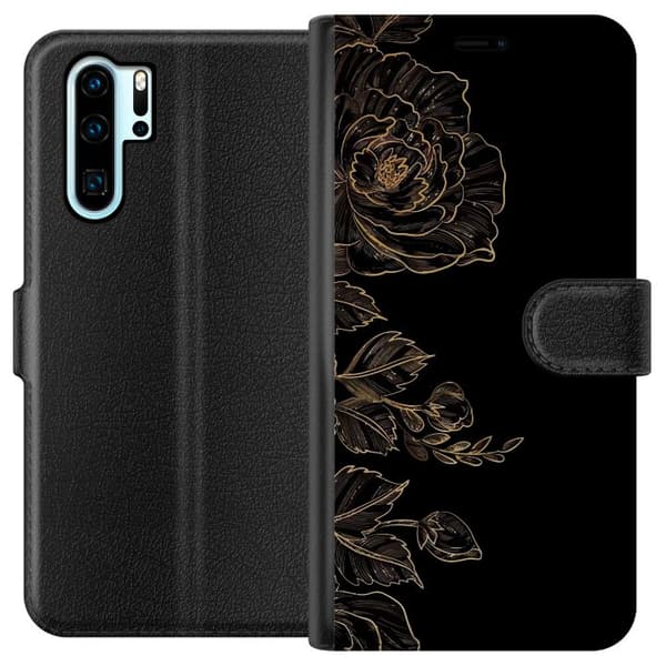 Kompatibelt Lommeboketui til Huawei P30 Pro Blomster