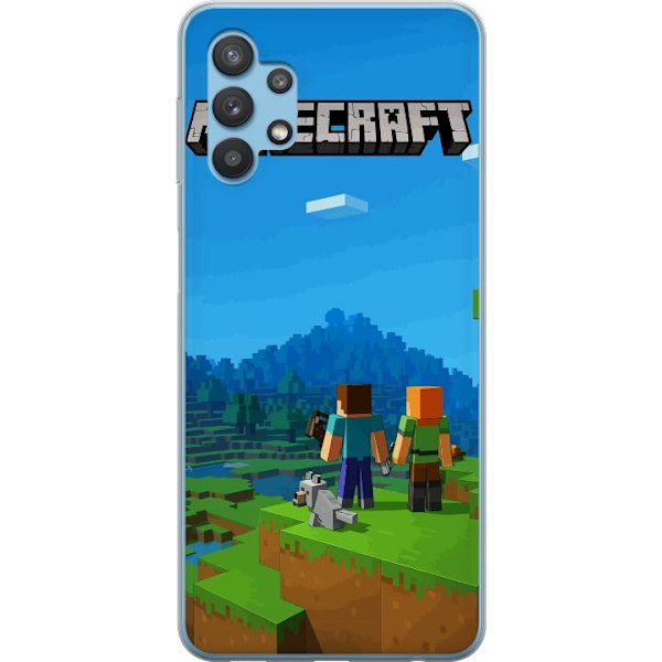 Samsung Galaxy A32 5G Läpinäkyvä kuori Minecraft Key Art