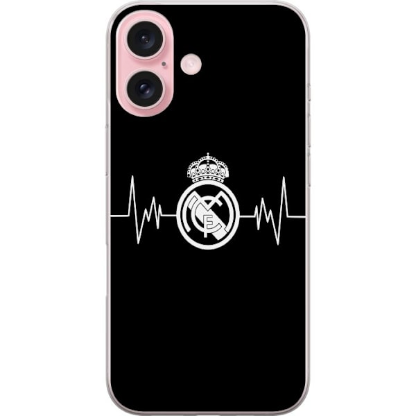 Kompatibelt Mobildeksel til Apple iPhone 16 Real Madrid CF