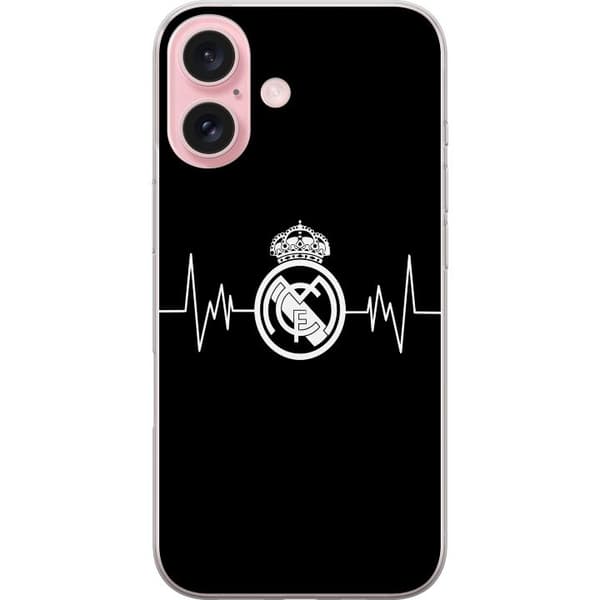 Kompatibelt Mobilskal till Apple iPhone 16 Real Madrid CF