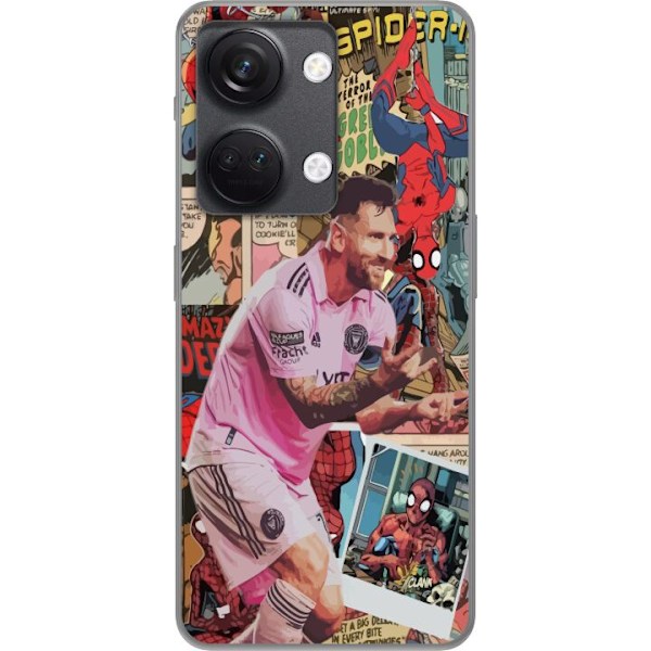 OnePlus Nord 3 Läpinäkyvä kuori Spiderman Messi