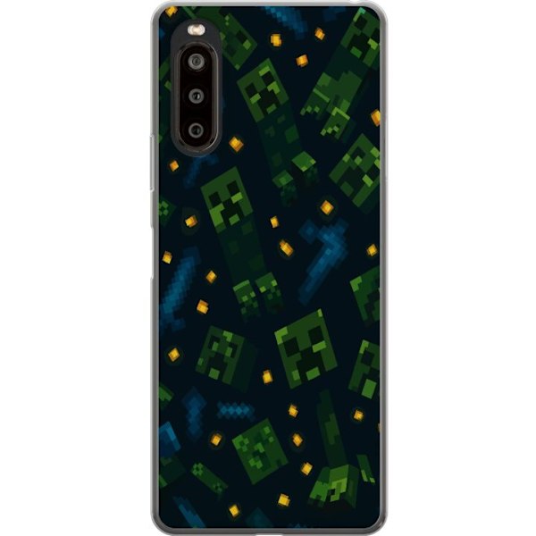 Sony Xperia 10 II Gennemsigtig cover Minecraft Dungeons Mob