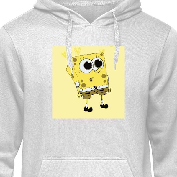 Hoodie för Vuxen | Bekväm Huvtröja SpongeBob SquarePants grå XXL