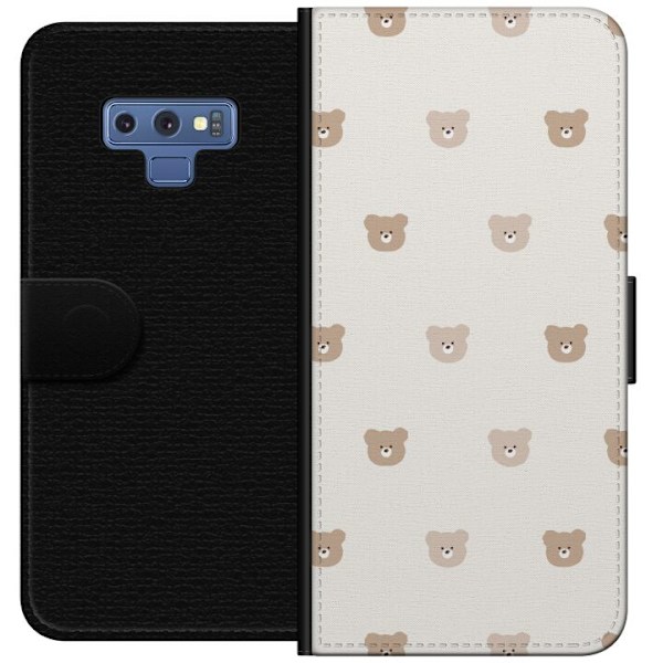 Samsung Galaxy Note9 Tegnebogsetui Teddybaggrund - søde teddybjørne mod en blød baggrund