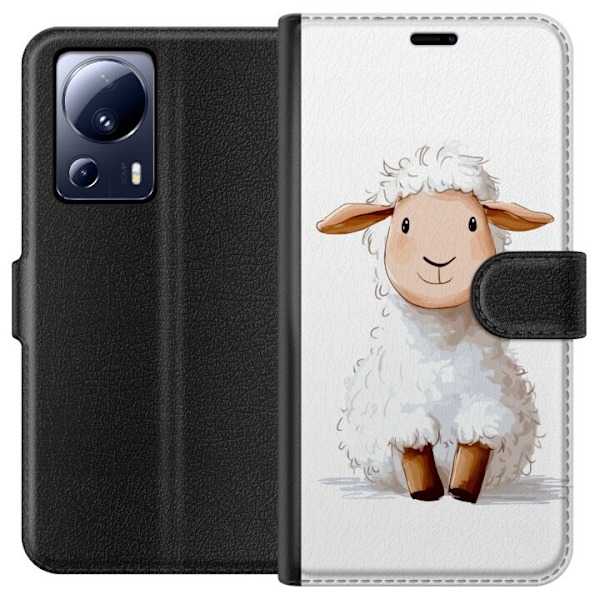 Xiaomi 13 Lite Lompakkokotelo Suloinen Lammas - lasten ja vauv