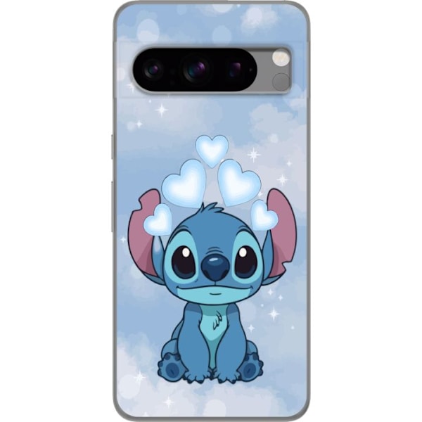 Google Pixel 8 Pro Läpinäkyvä kuori Stitch Hyppäävä Ilo - Hauska Suunnittelu Lahjalle