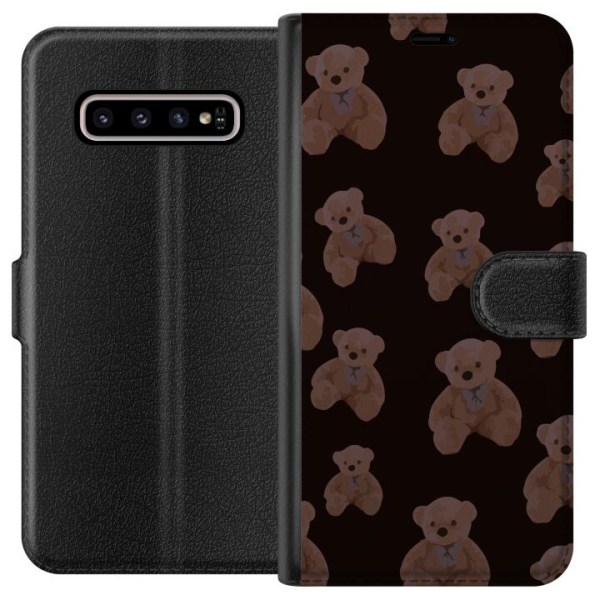 Samsung Galaxy S10+ Plånboksfodral En björn flera björnar