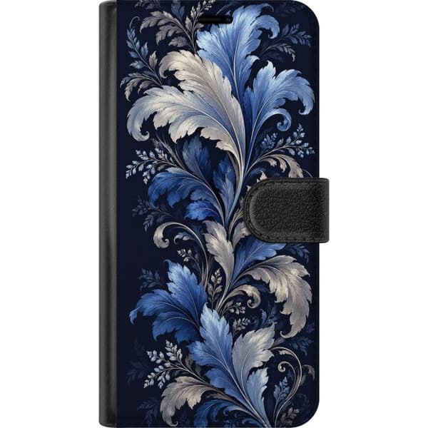 Kompatibelt Plånboksfodral till Xiaomi Redmi Note 11 Pro 5G Blå blad blå
