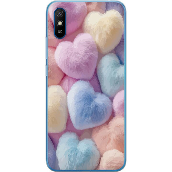 Xiaomi Redmi 9A Läpinäkyvä kuori Sydämet Rakkaus Graafinen Suunnittelu Romanttinen Teema Suosittu Symboli Graafinen Malli Koristelu