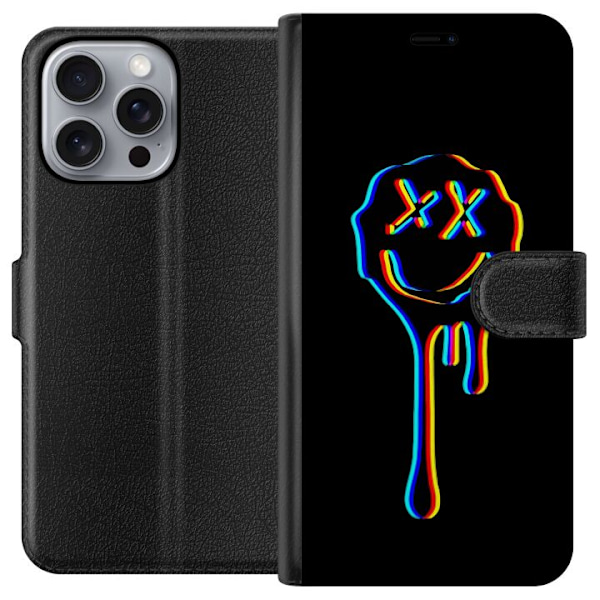 Apple iPhone 16 Pro Max Tegnebogsetui Melting Smiley