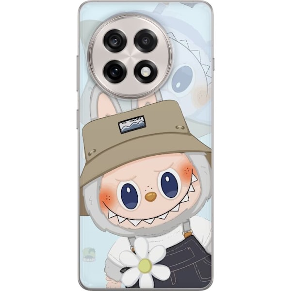 OnePlus 13R Genomskinligt Skal Labubu med hatt – Pop Mart-figur Mr. Butcher i retro stil med karaktär