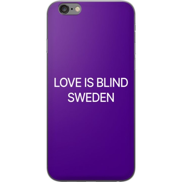 Apple iPhone 6 Plus Läpinäkyvä kuori Rakkaus on sokea