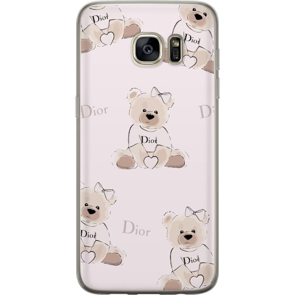 Samsung Galaxy S7 edge Läpinäkyvä kuori Teddy Dior Vibes -