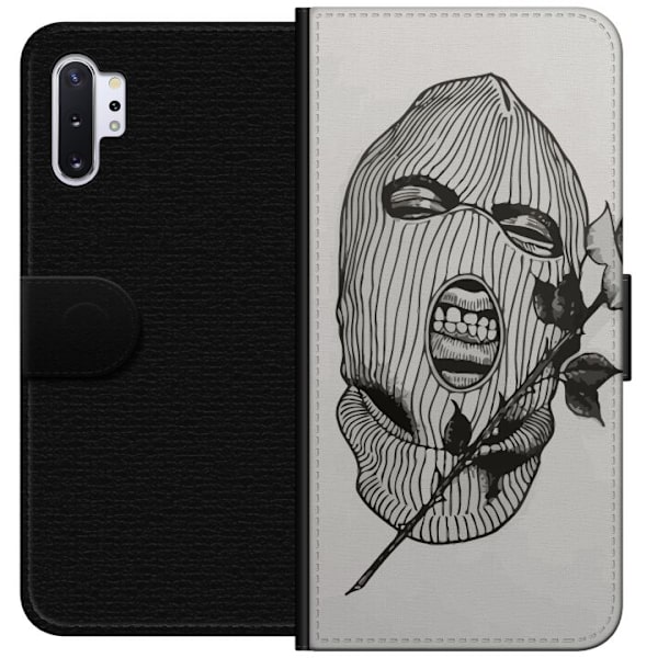 Samsung Galaxy Note10+ Lompakkokotelo Hiihtomaski Ros Katutyö Muotoilu Graafinen Kuvio Jännitys Kaupunkityyli Katutaidetta Naamiaiset Symboli
