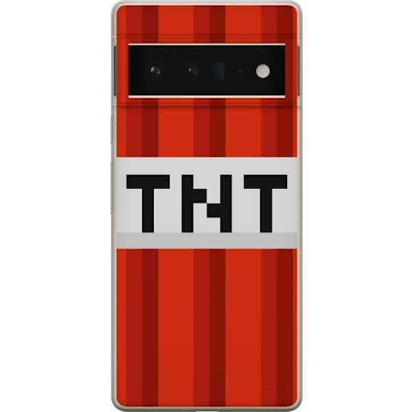 Google Pixel 6 Pro Genomskinligt Skal Minecraft TNT