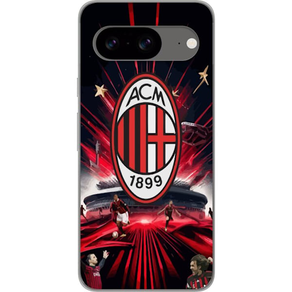 Google Pixel 8 Gjennomsiktig deksel AC Milan