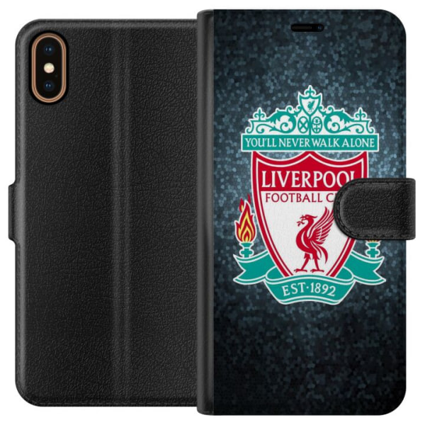 Apple iPhone X Lompakkokotelo Liverpoolin Jalkapalloseura