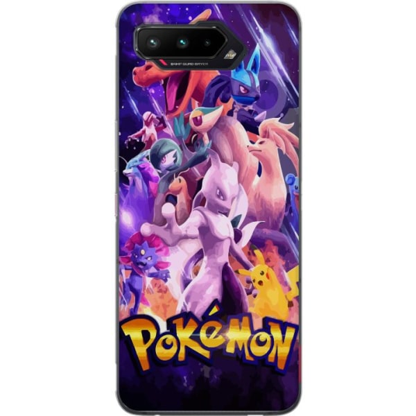 Asus ROG Phone 5 Läpinäkyvä kuori Pokémon