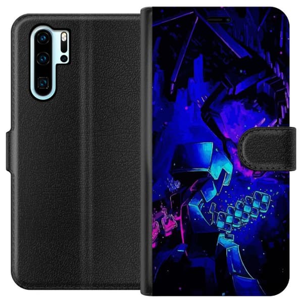 Kompatibel Tegnebogsetui til Huawei P30 Pro Minecraft