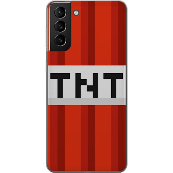 Samsung Galaxy S21+ 5G Genomskinligt Skal Minecraft TNT