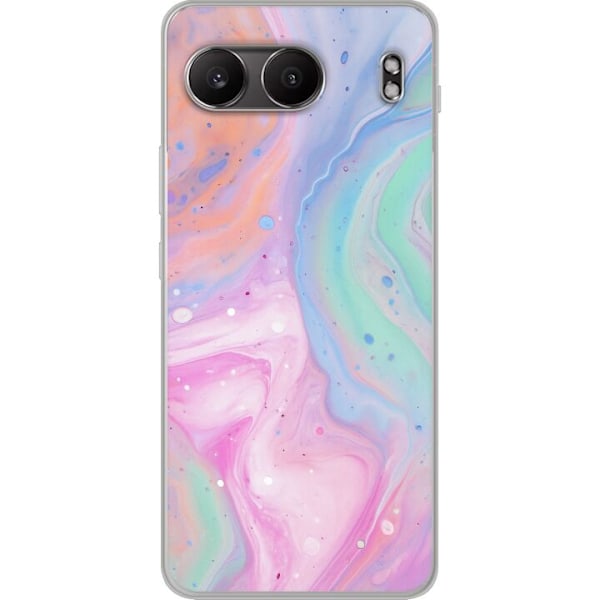 OnePlus Nord 4 Gennemsigtig cover Pastelmarmor