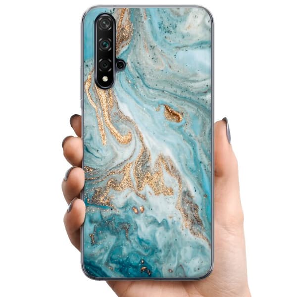 Kompatibelt Mobilskal till Huawei nova 5T Magic Marble