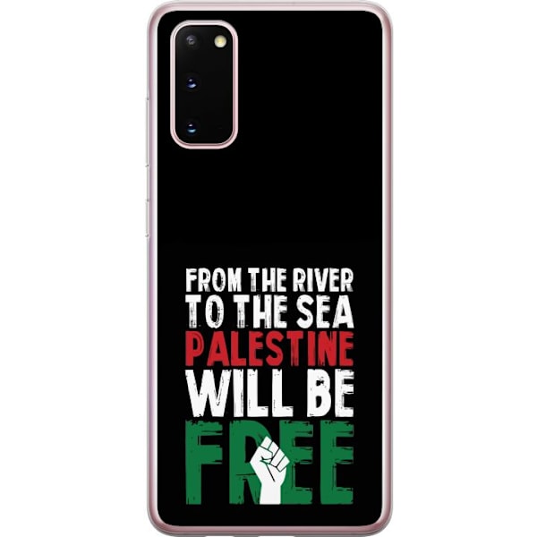 Samsung Galaxy S20 Gjennomsiktig deksel Fri Palestina