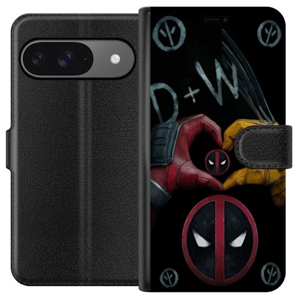 Google Pixel 9 Pro Tegnebogsetui Deadpool & Wolverine Kærligh