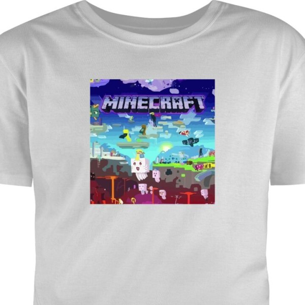 T-Shirt Minecraft grå L
