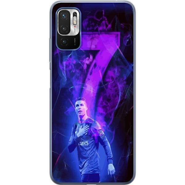 Xiaomi Redmi Note 10 5G Läpinäkyvä kuori Ronaldo 7 - Jalkap