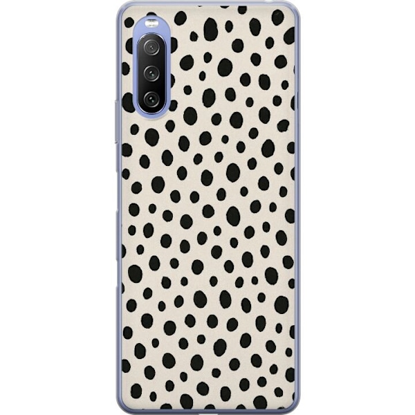 Sony Xperia 10 III Lite Läpinäkyvä kuori Dot Dance