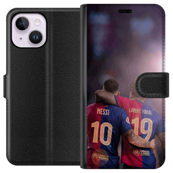 Apple iPhone 15 Plus Lommeboketui Lamine Yamal VS Messi