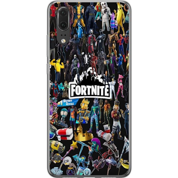 Huawei P20 Läpinäkyvä kuori Fortnite