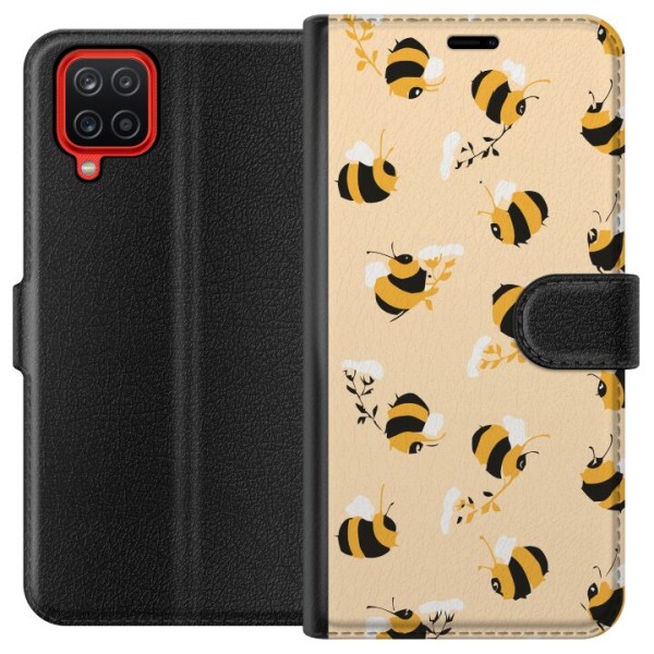 Samsung Galaxy A12 Lompakkokotelo Mehiläiset